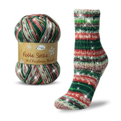 Flotte Sock Christmas 4ply Metallic *25% OFF*