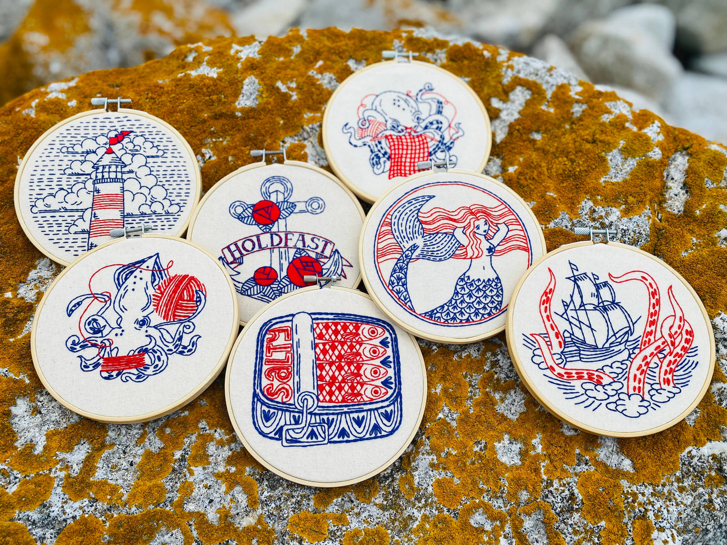 Hook, Line & Tinker: Octopus Knitting Complete Embroidery Kit