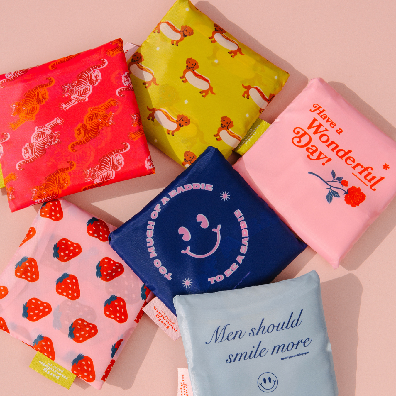 Baddie & Saddie Foldable Nylon Tote