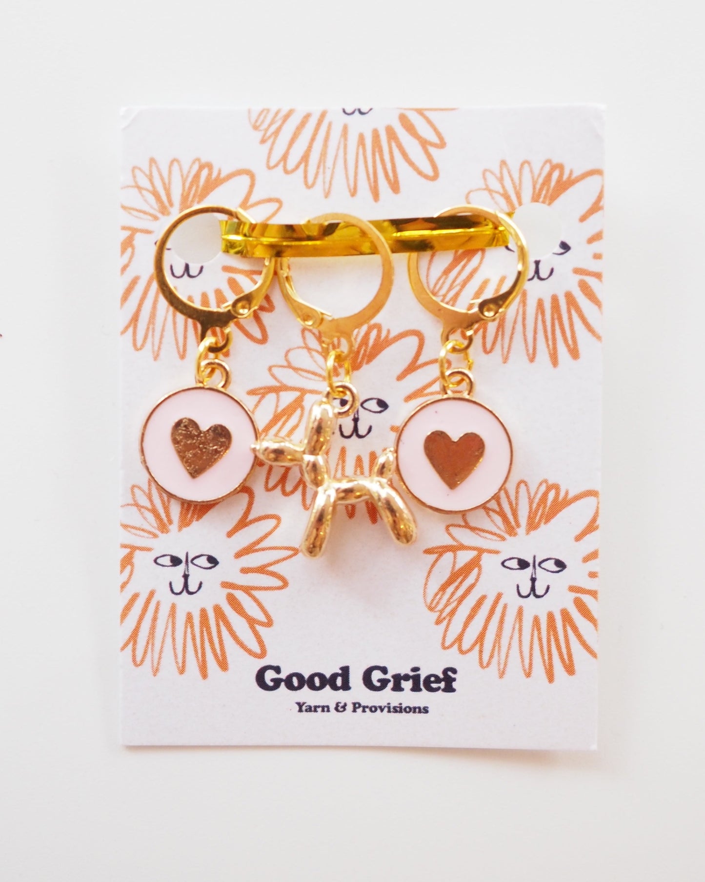 Poodle Balloon Animal Stitch Markers by Good Grief