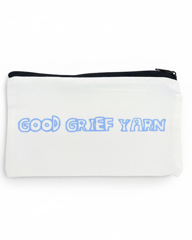 Good Grief Canvas Notion Pouch