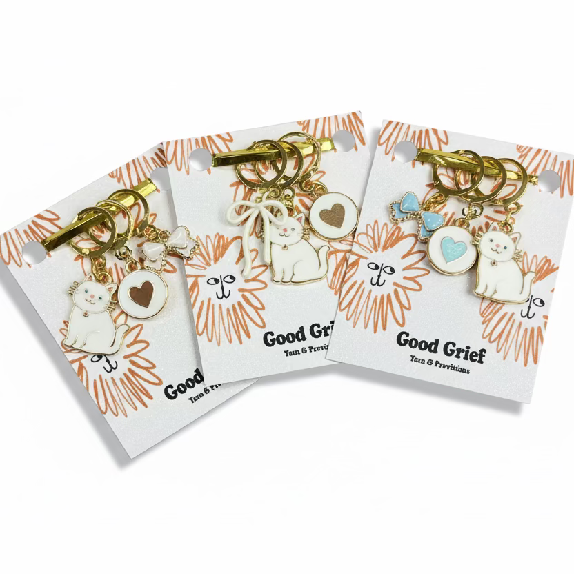 Cat Love Stitch Markers by Good Grief