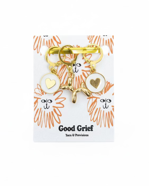 Poodle Balloon Animal Stitch Markers by Good Grief