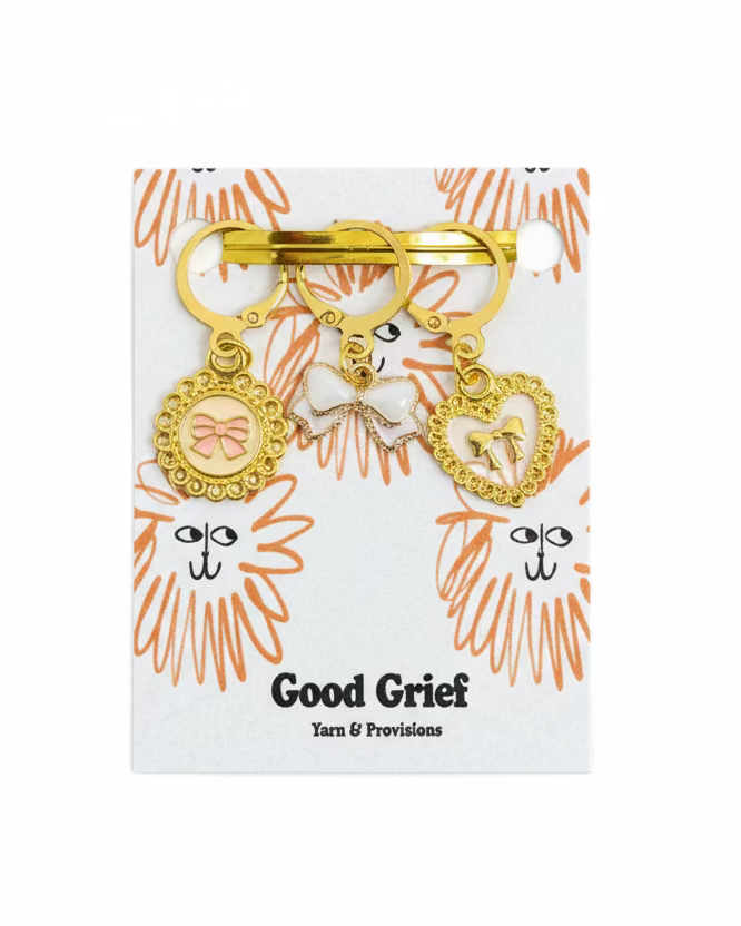 Antique Hearts Stitch Markers by Good Grief