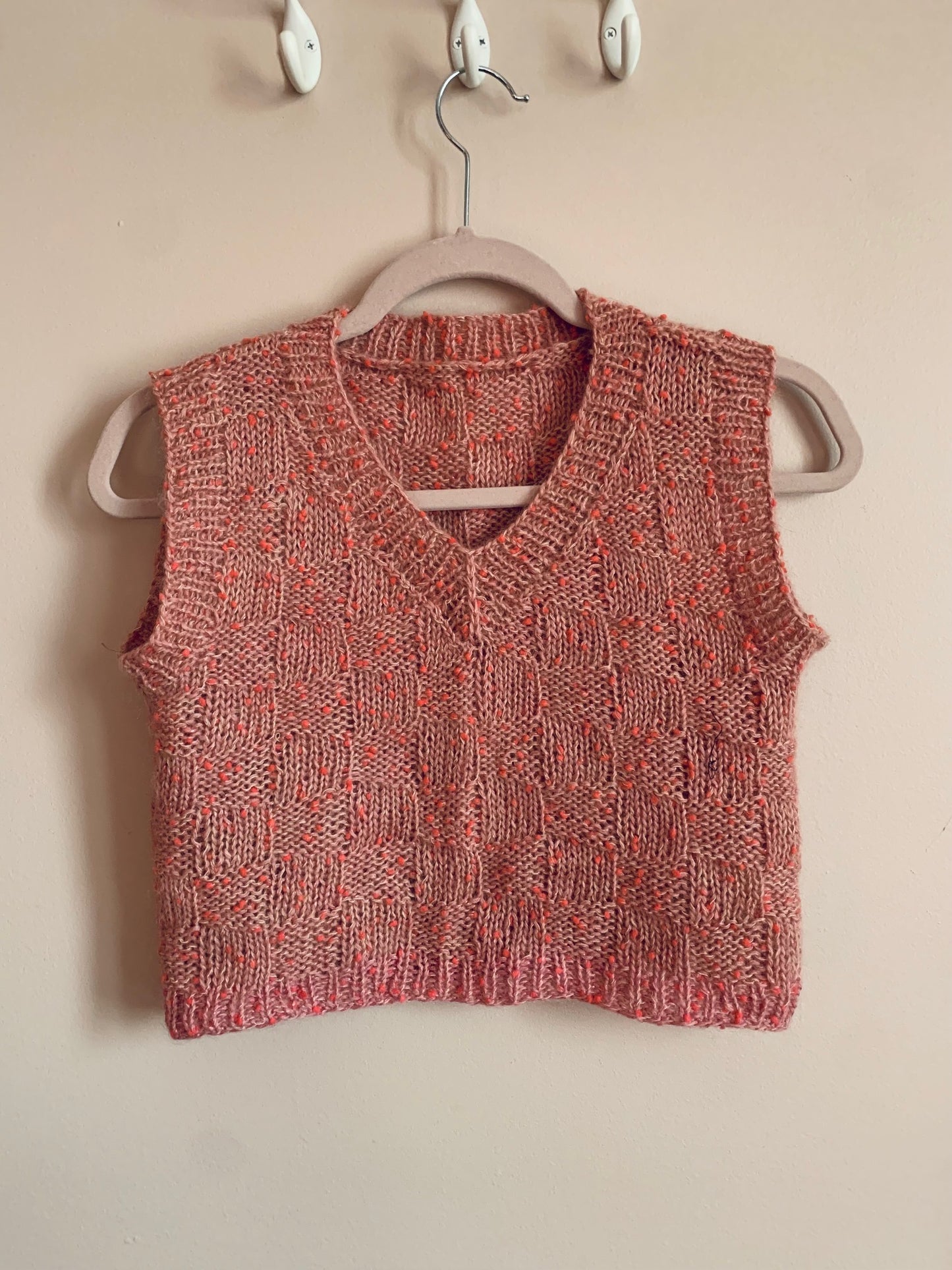 Cropped Basket Weave Vest - Sample Sale