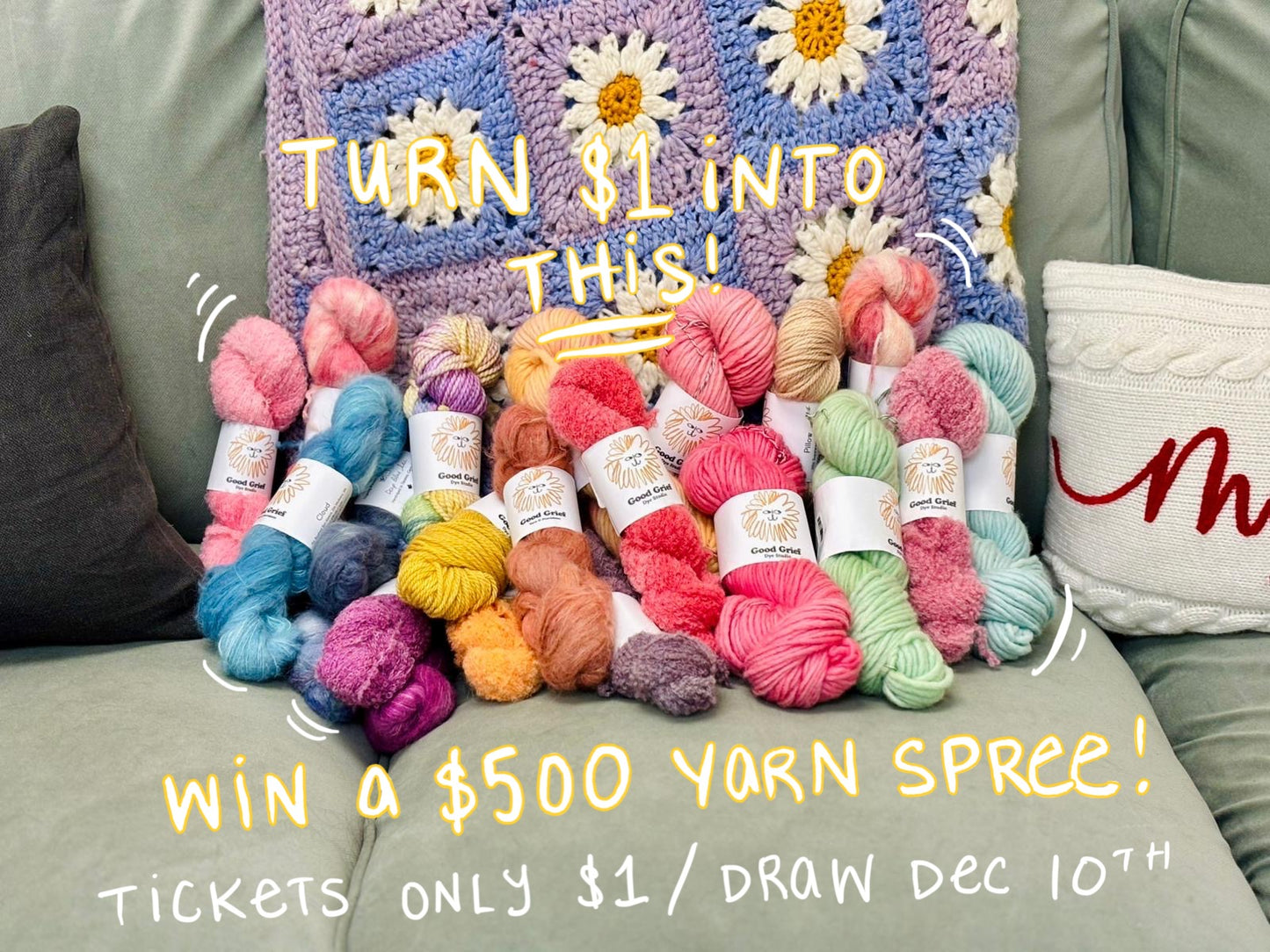 Enter for a Chance to Win a $500 Good Grief Gift Card! - $1 Per Entry