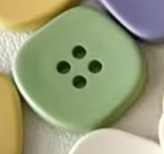 Resin Rounded Square Button - 15mm