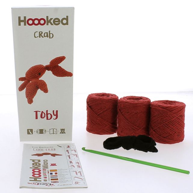 Hoooked: Toby the Cool Crab - DIY Crochet Kit