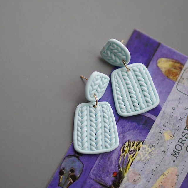 Clay Knit Earrings