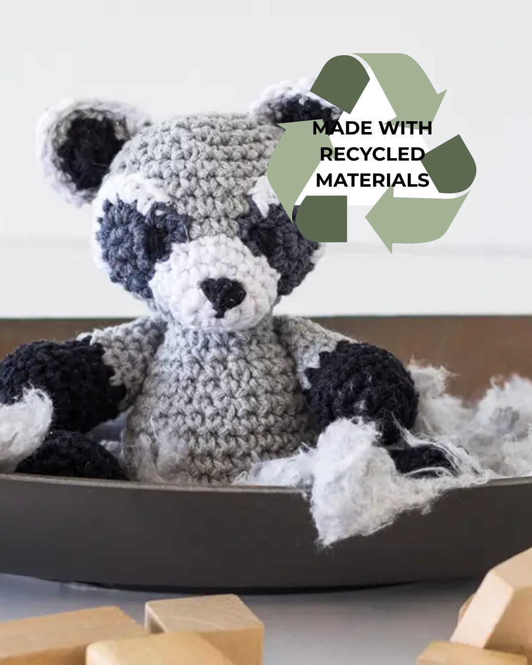 Hoooked: Ricky the Raccoon - DIY Crochet kit – Good Grief Yarn & Provisions