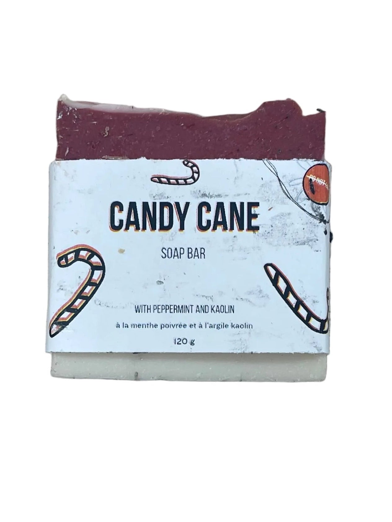 Do Not Eat: Candy Cane Soap Bar