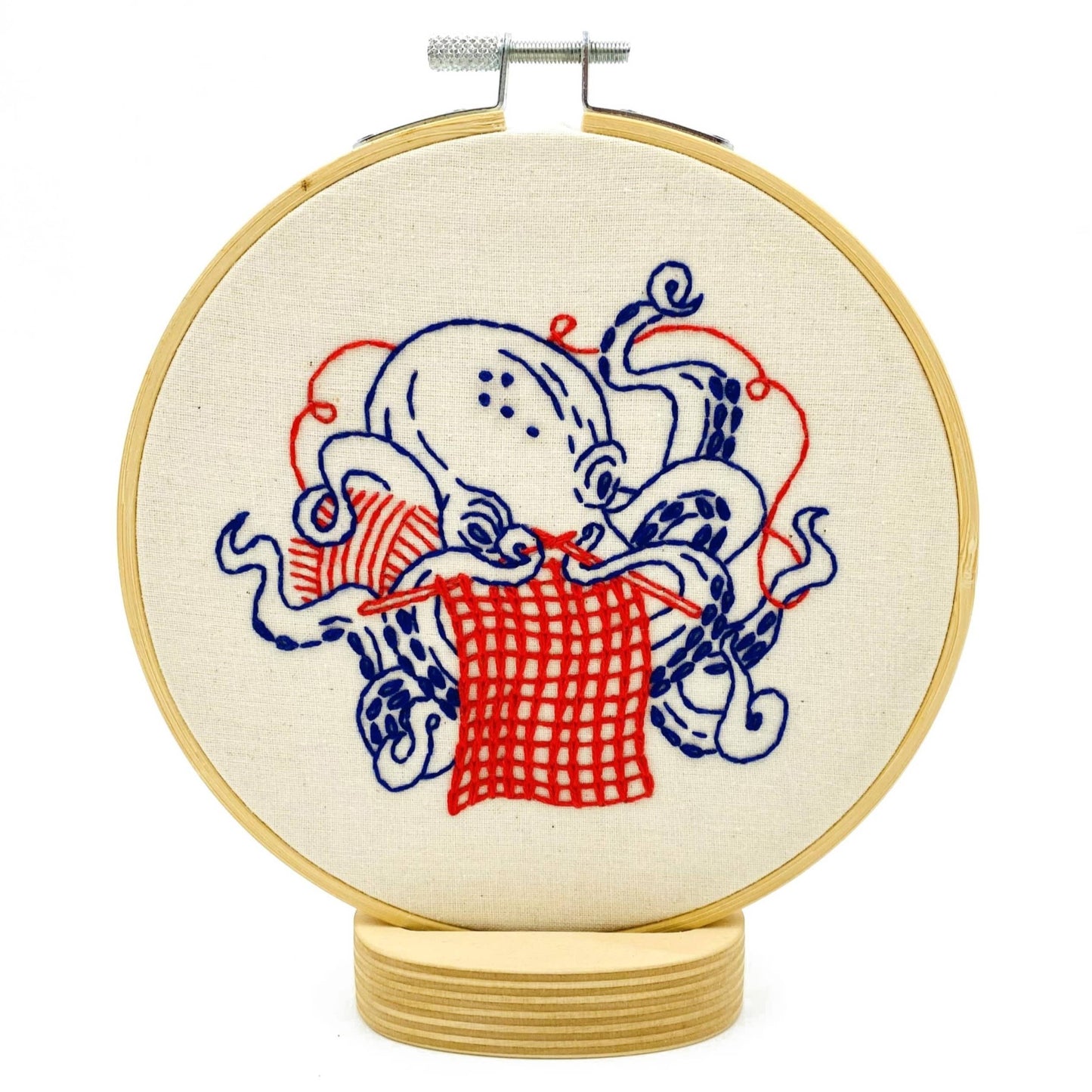 Hook, Line & Tinker: Octopus Knitting Complete Embroidery Kit