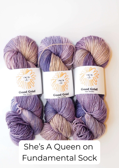 Good Grief Custom Dyes: Fundamental Sock