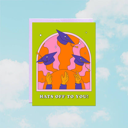 Hats Off To You | Graduation Card
