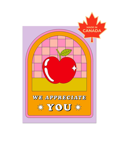 We Appreciate You | Teacher Card