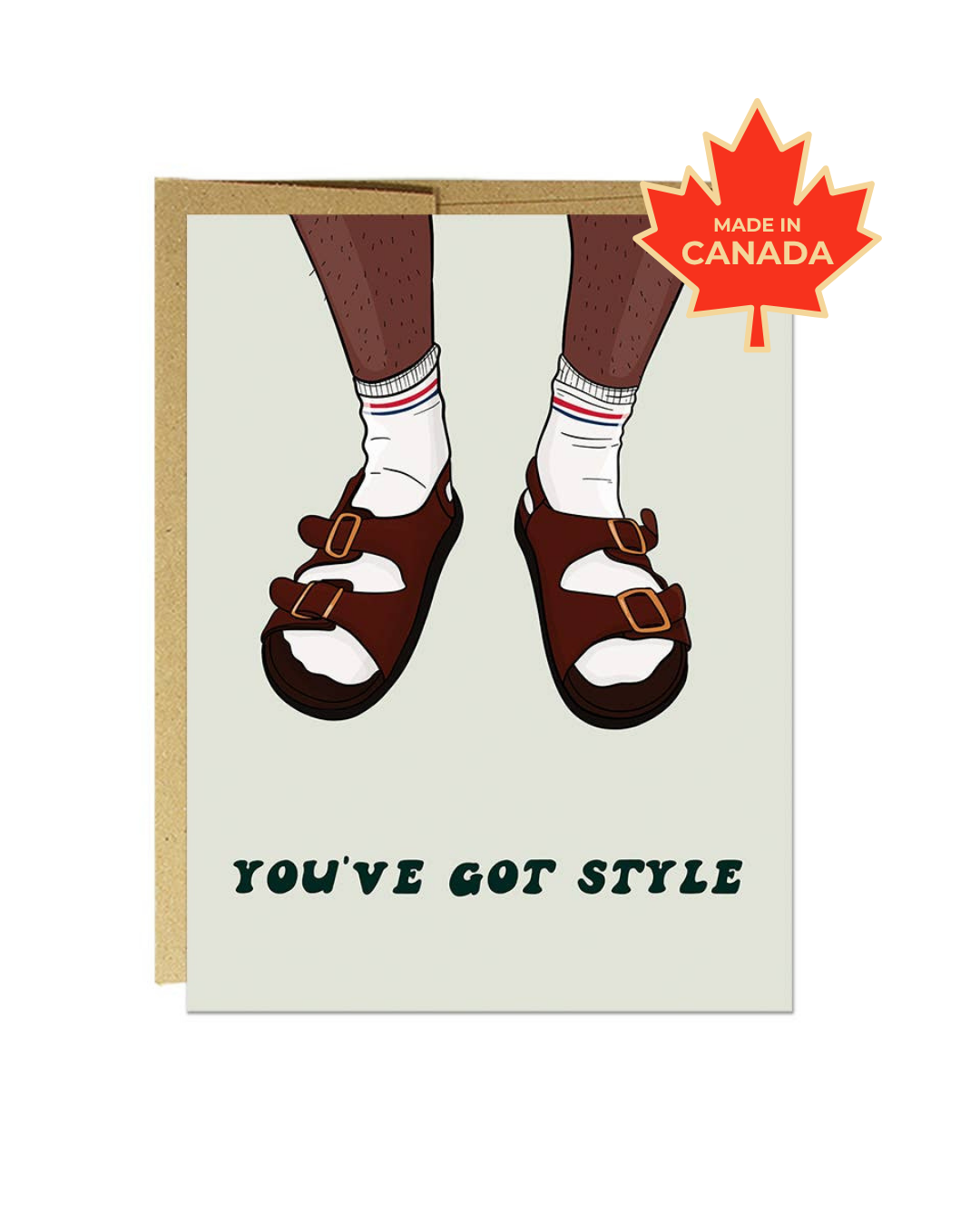 Socks & Sandals | Greeting Card
