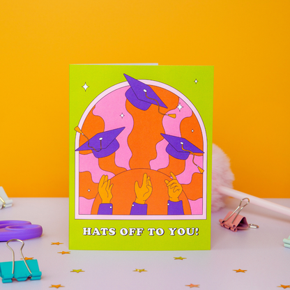 Hats Off To You | Graduation Card