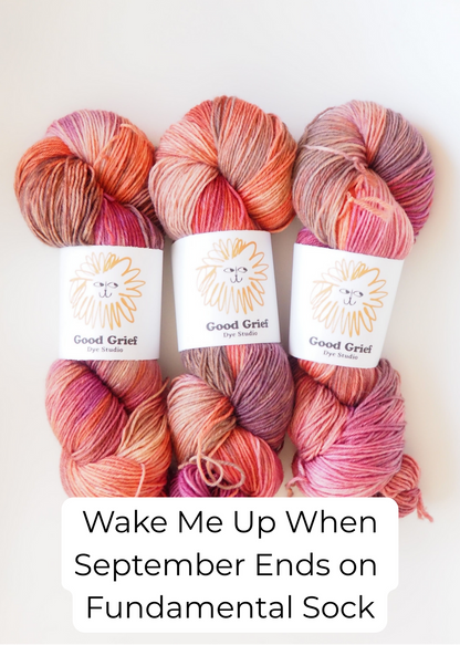 Good Grief Custom Dyes: Fundamental Sock