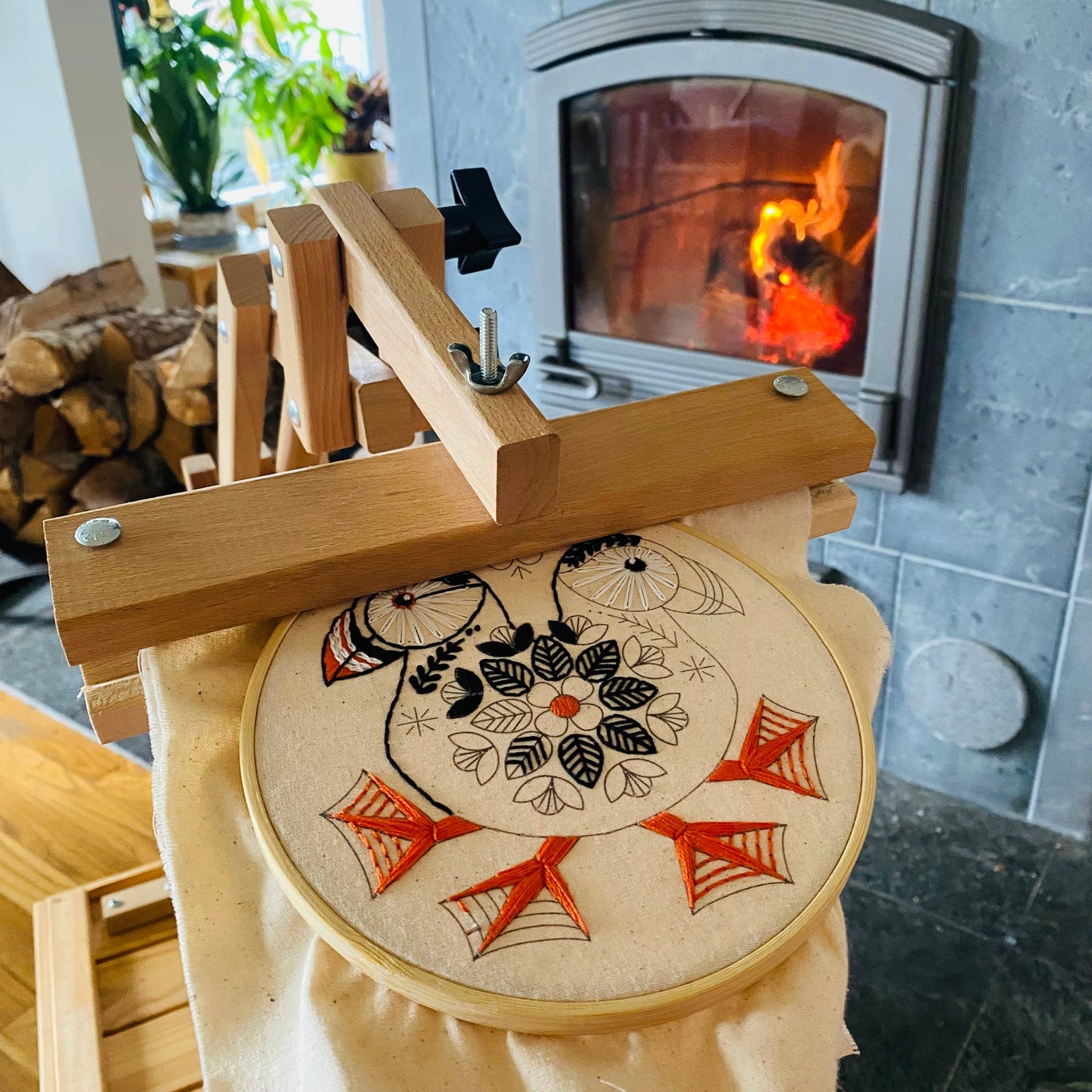 Hook, Line & Tinker: Puffin Complete Embroidery Kit
