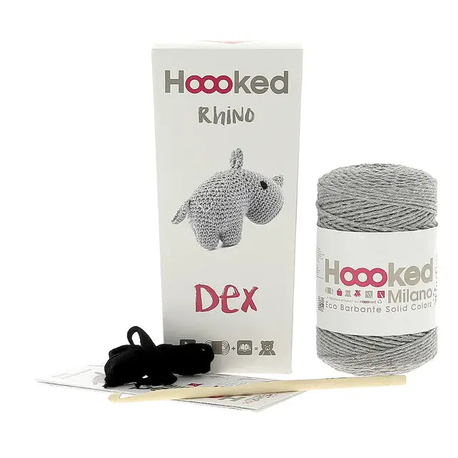 Hoooked: Dex the Rhino - DIY Crochet Kit