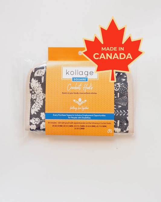 Kollage Square: Ergonomic Pointed Crochet Hook Set