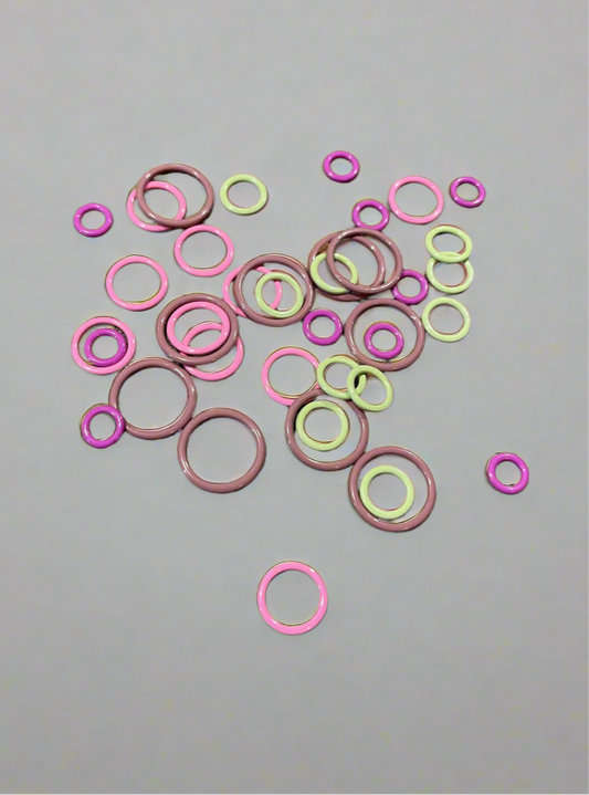 GG Metal Circle Stitch Markers - Set of 40