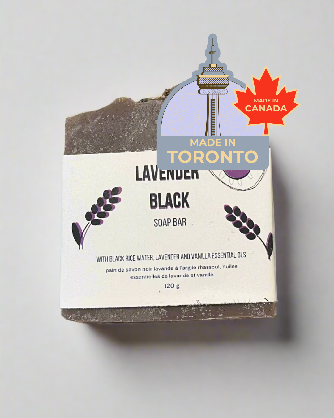 Do Not Eat: Lavender Black Soap Bar