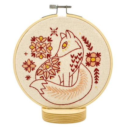 Hook, Line & Tinker: Folk Fox Complete Embroidery Kit