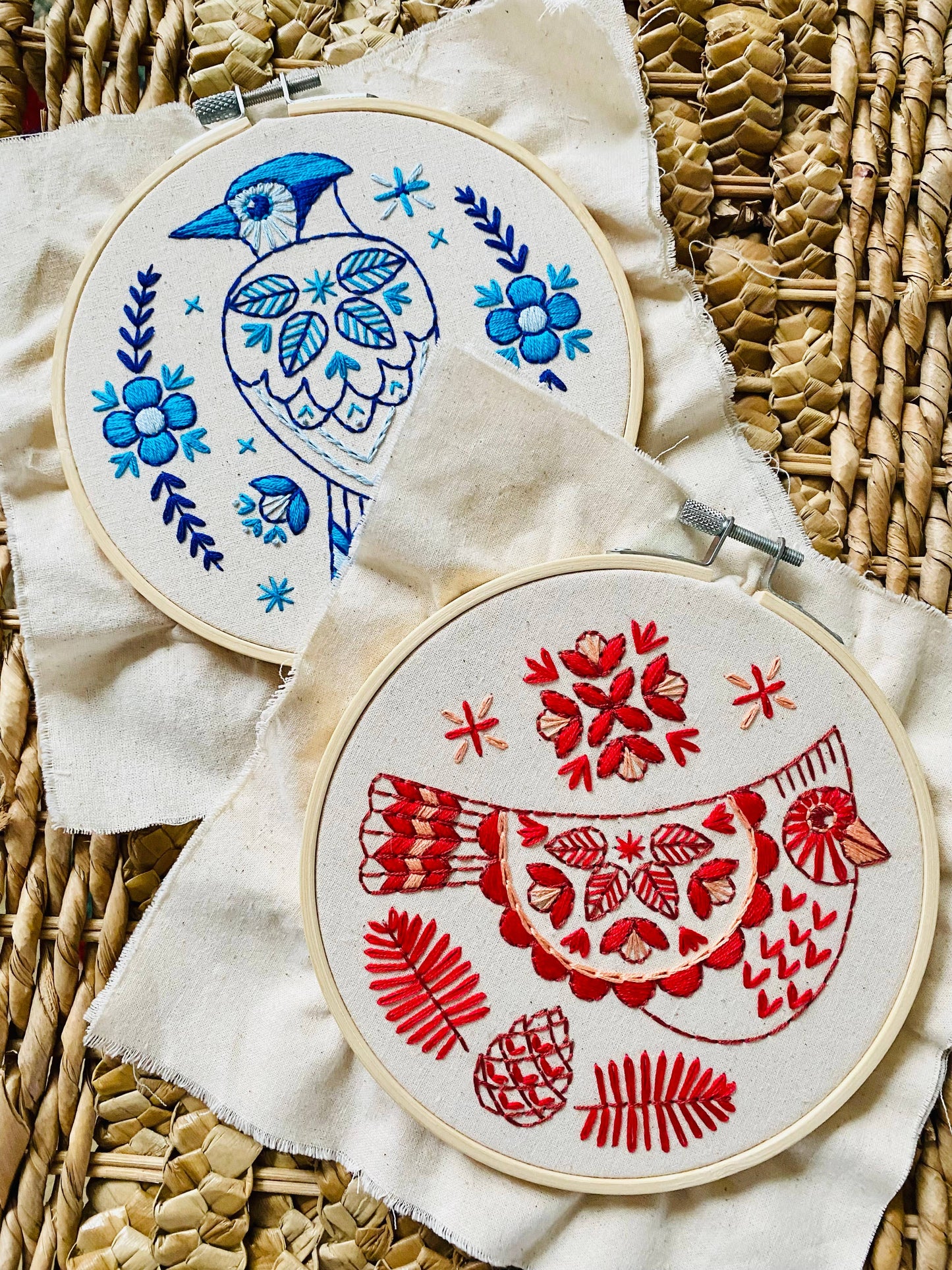 Hook, Line & Tinker: Cardinal Complete Embroidery Kit