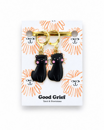 Good Grief Cat Stitch Markers (Set of 2)