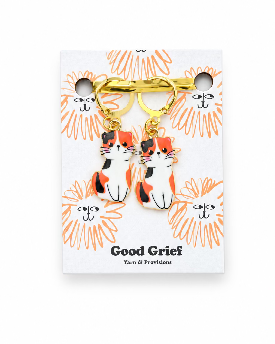 Good Grief Cat Stitch Markers (Set of 2)
