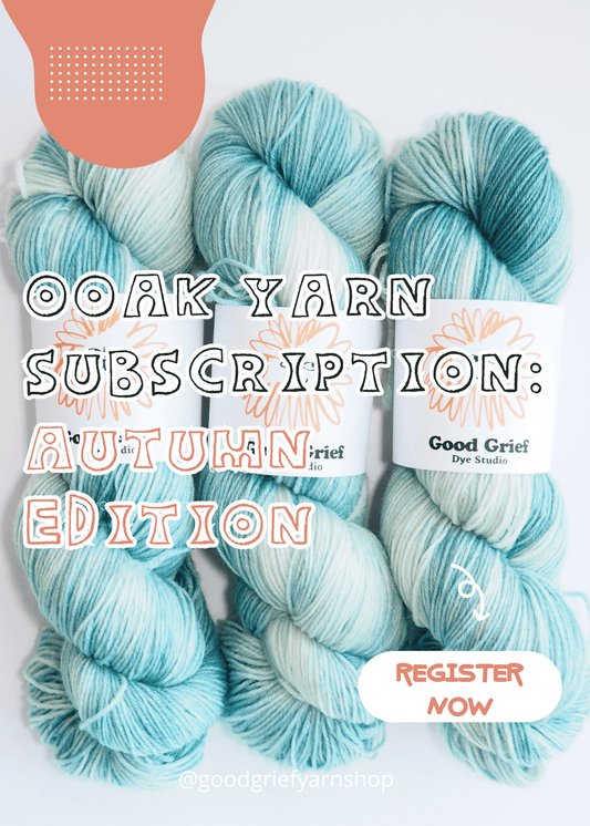 One-of-a-Kind (OOAK) Subscription for Autumn 2024 from Good Grief Dye Studio