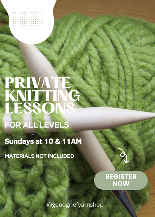 Private Knitting Lessons - with Christopher (in-person)