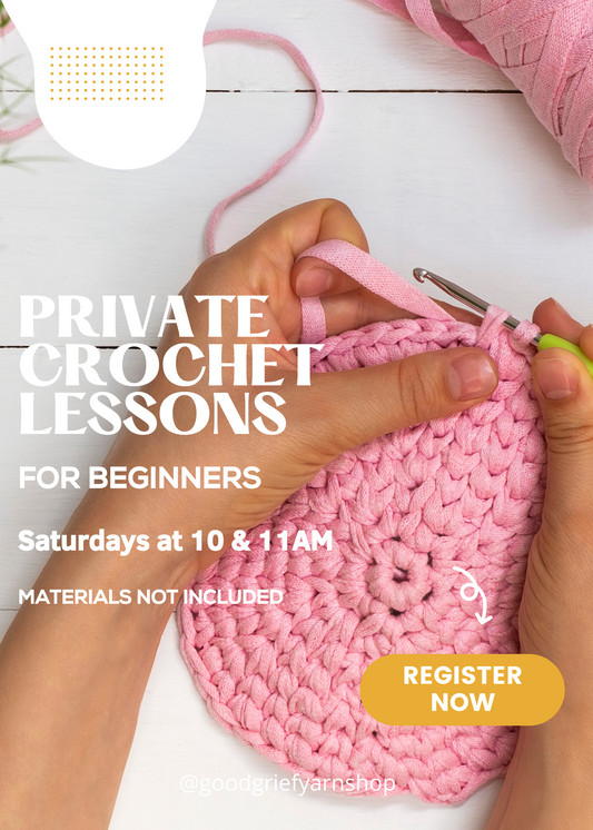 Private Crochet Lessons - with Mariah (in-person)