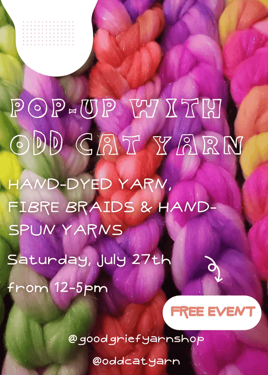 Pop-Up with Odd Cat Yarn - Saturday, July 27th from 12-5PM