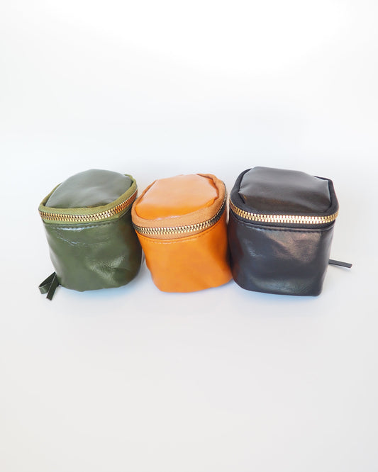 Faux Leather Notion Pouch