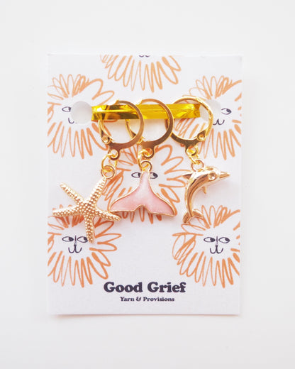 The Mysteries of the Ocean Stitch Markers by Good Grief