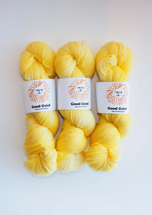 Good Grief Dye Studio Yarn Custom Order - Banana