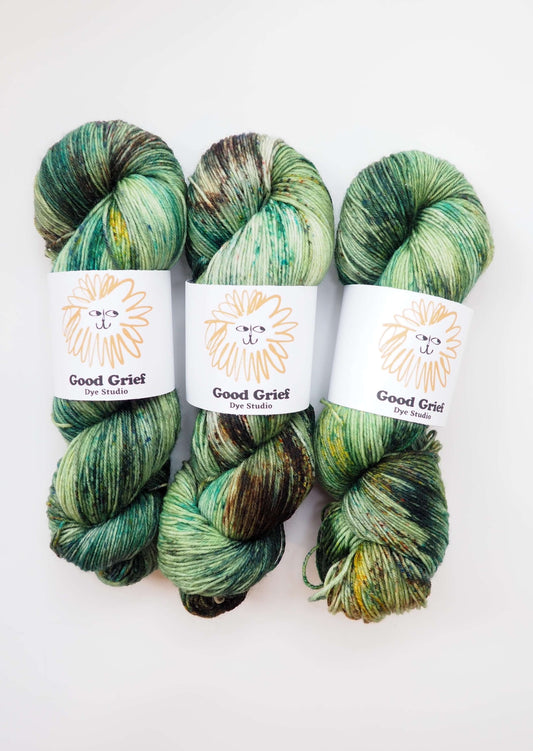 Good Grief Dye Studio Yarn Custom Order - Get Out of My Swamp