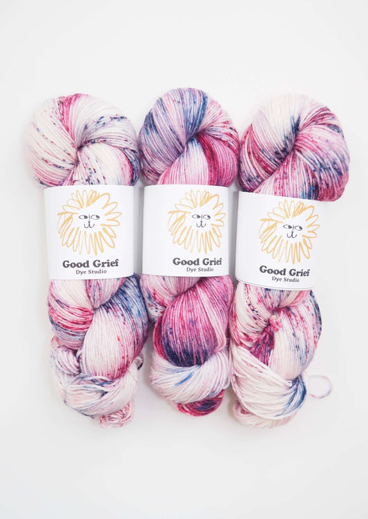 Good Grief Dye Studio Yarn Custom Order - Plum Crazy