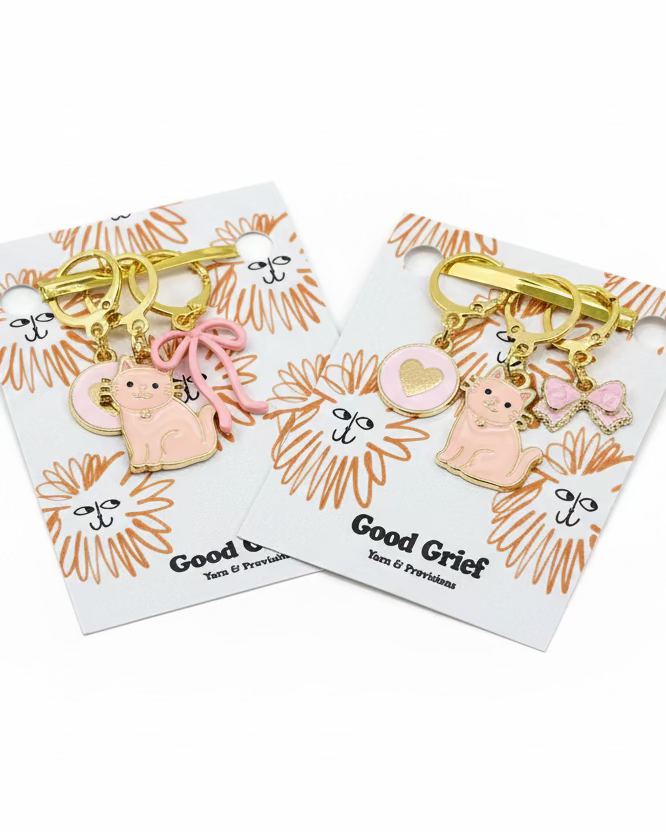 Cat Love Stitch Markers by Good Grief