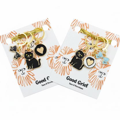 Cat Love Stitch Markers by Good Grief