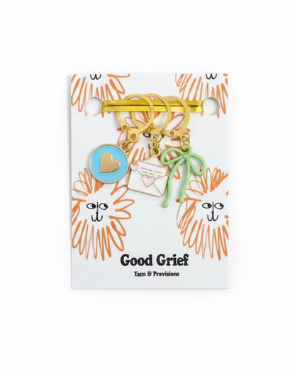 Love Letters Stitch Markers by Good Grief