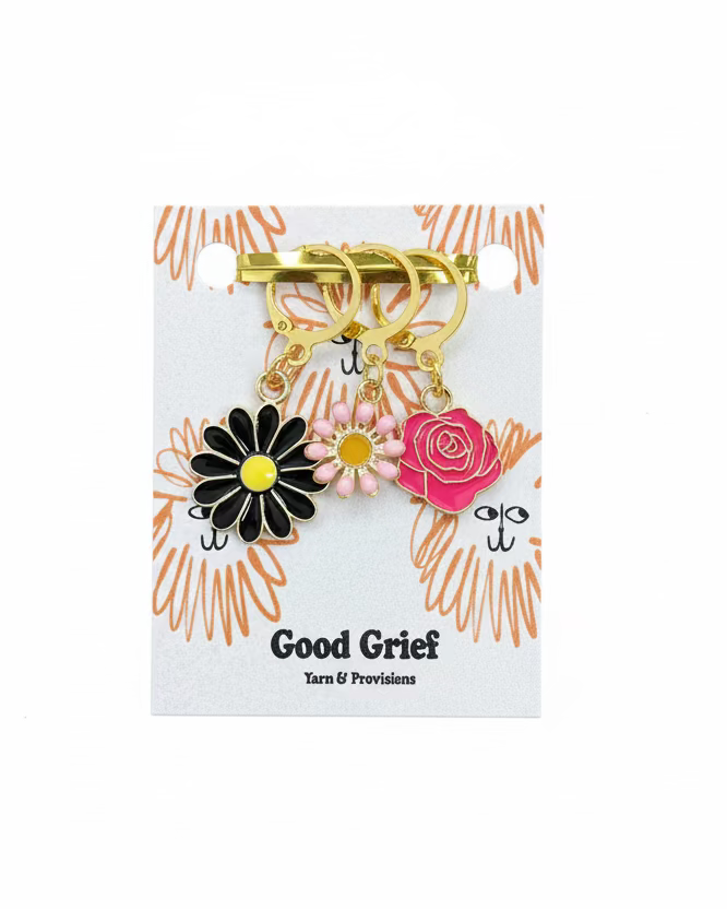 Flower Power Stitch Markers by Good Grief