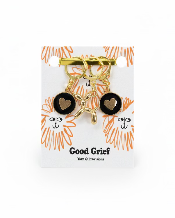 Poodle Balloon Animal Stitch Markers by Good Grief