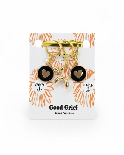 Poodle Balloon Animal Stitch Markers by Good Grief