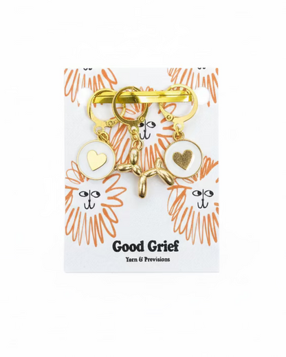 Poodle Balloon Animal Stitch Markers by Good Grief