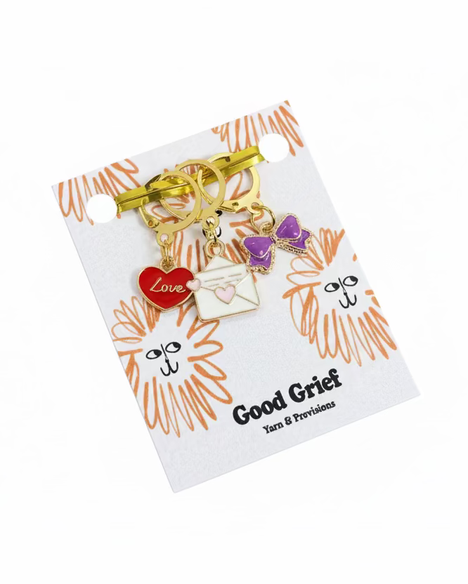Love Letters Stitch Markers by Good Grief