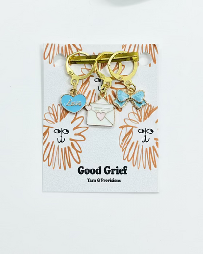 Love Letters Stitch Markers by Good Grief