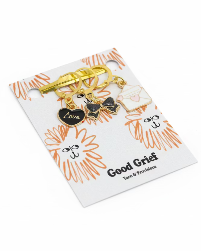 Love Letters Stitch Markers by Good Grief
